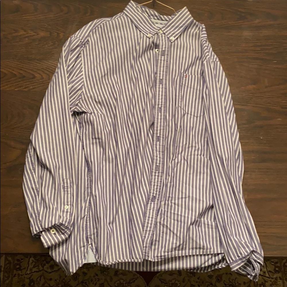 Tommy Hilfiger Vertical Striped Button Up